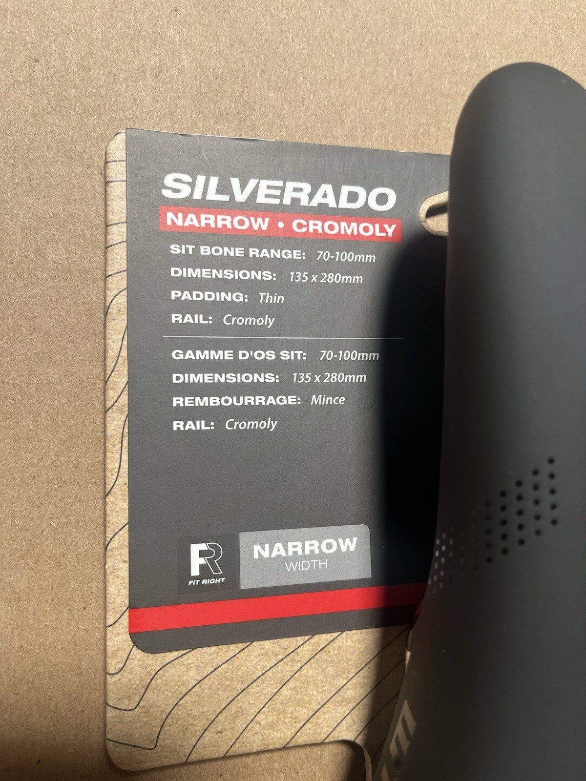 WTB ‎Silverado Saddle – Black – Narrow – CroMo