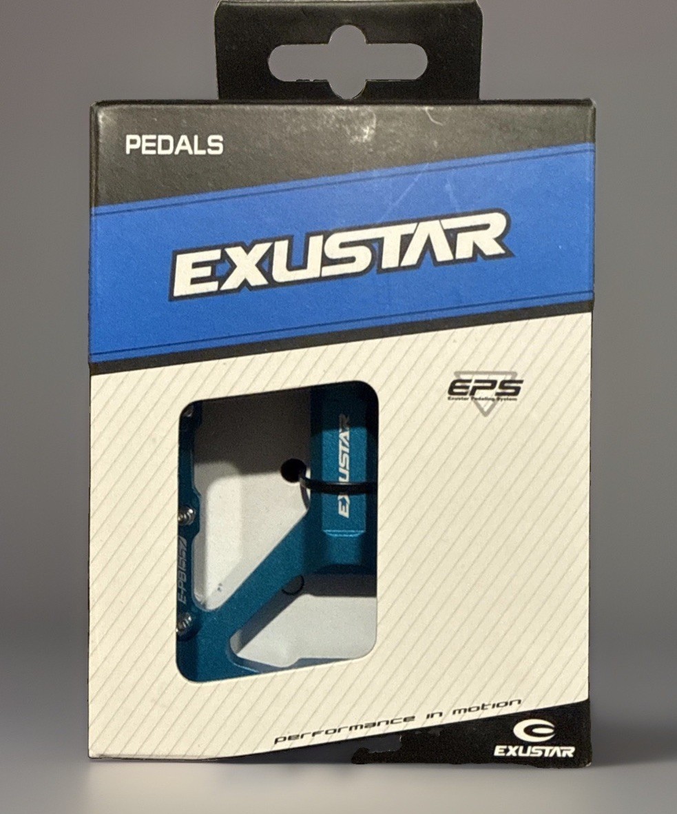 Exustar Pedals EPB557BL Turquoise Blue Aluminum 14oz/pr NIB NICE!