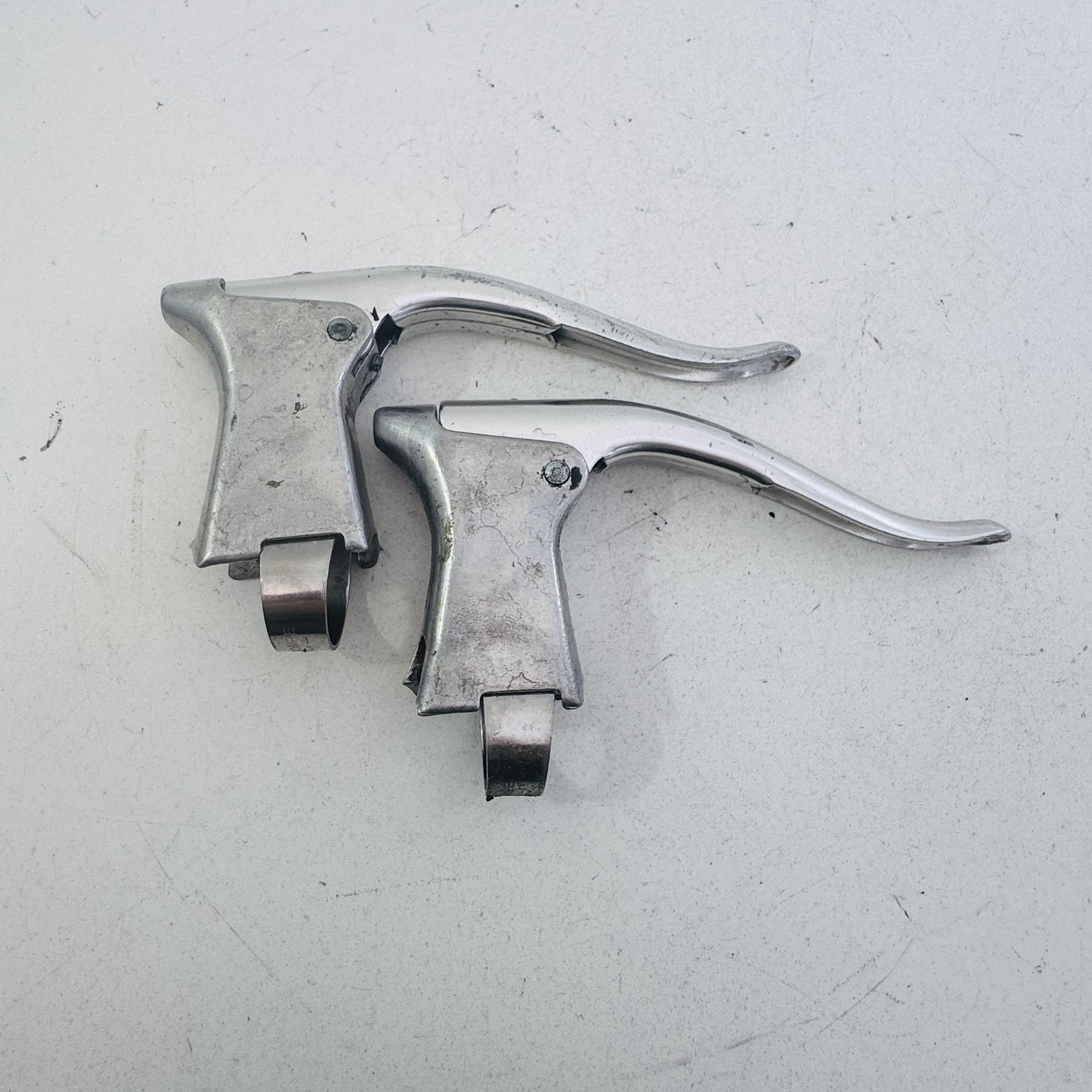 Vintage Gran-Compe Brake Levers Pair 4-Finger Silver Japan Road Bike A81
