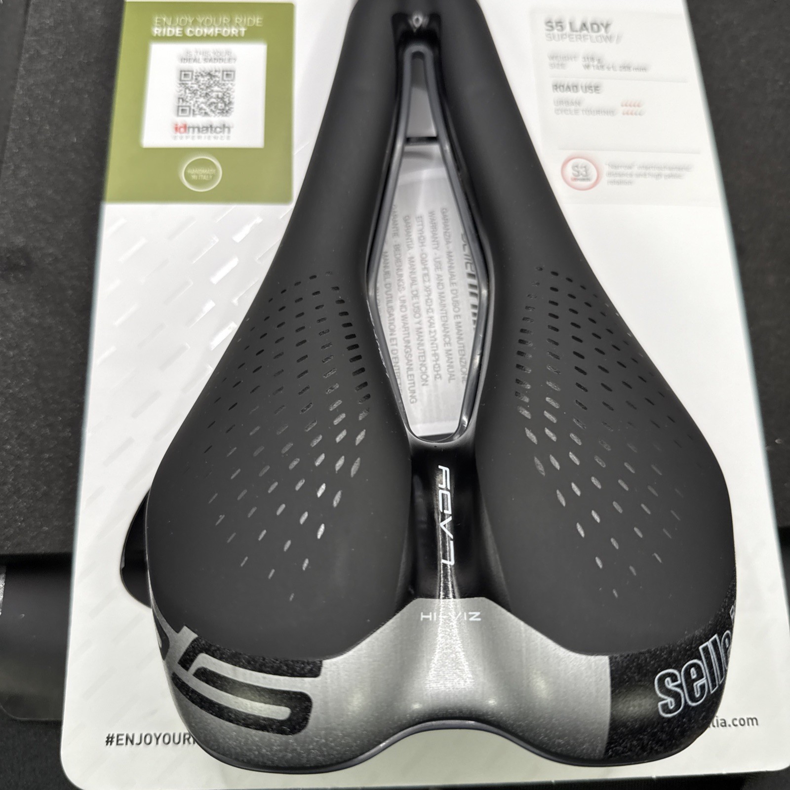 Selle Italia S5 Lady Superflow Cycling Saddle Seat 145mm Width (9419-27)