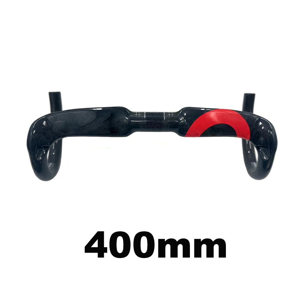 Road Bike Drop Bar Gloss Carbon Handlebar Suitable for 31.8*400/420/440mm