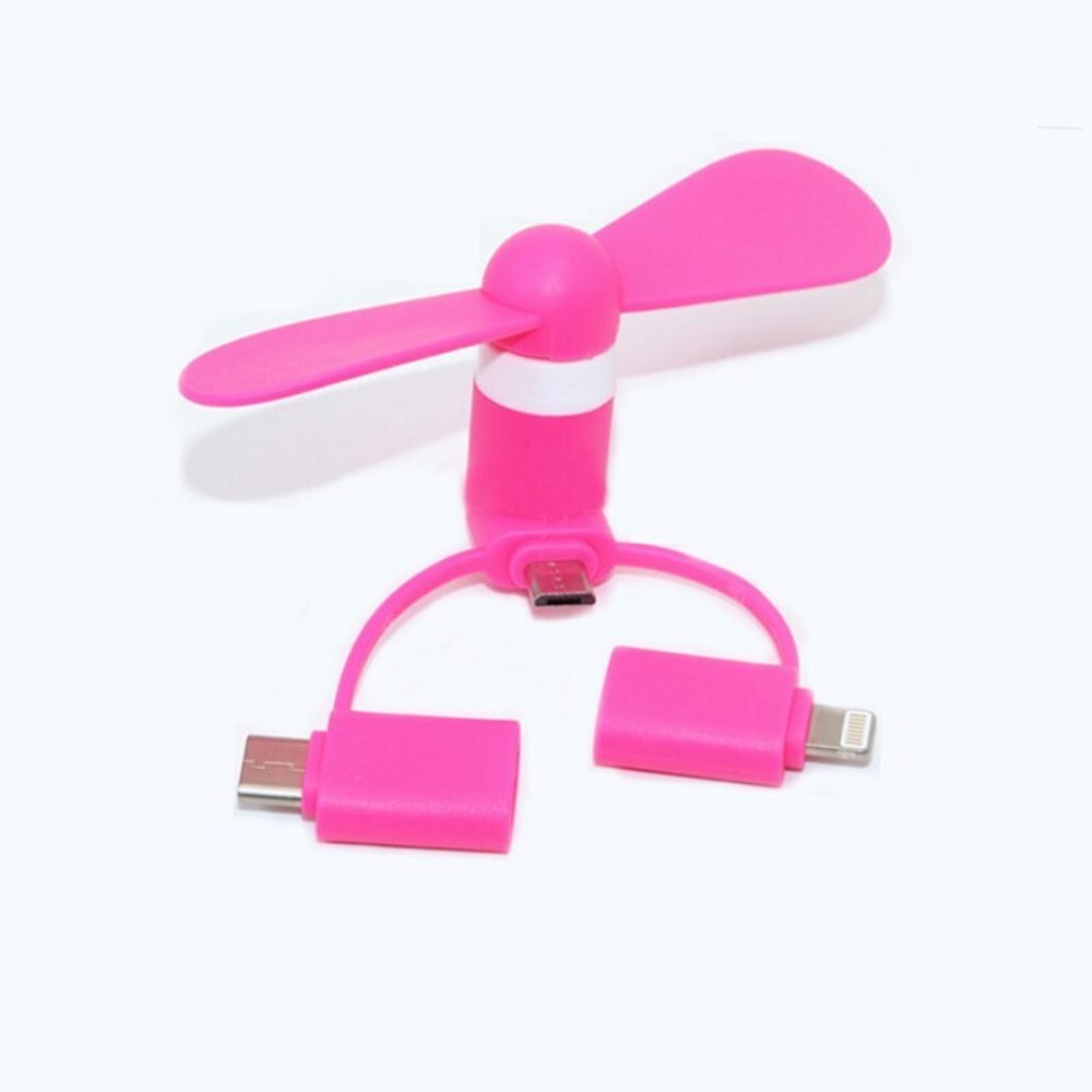 3-IN-1 SMART PHONE COOLING Mini FAN for iPhone 5 5C 5S 6 7 8 X XR XS SE MAX PLUS