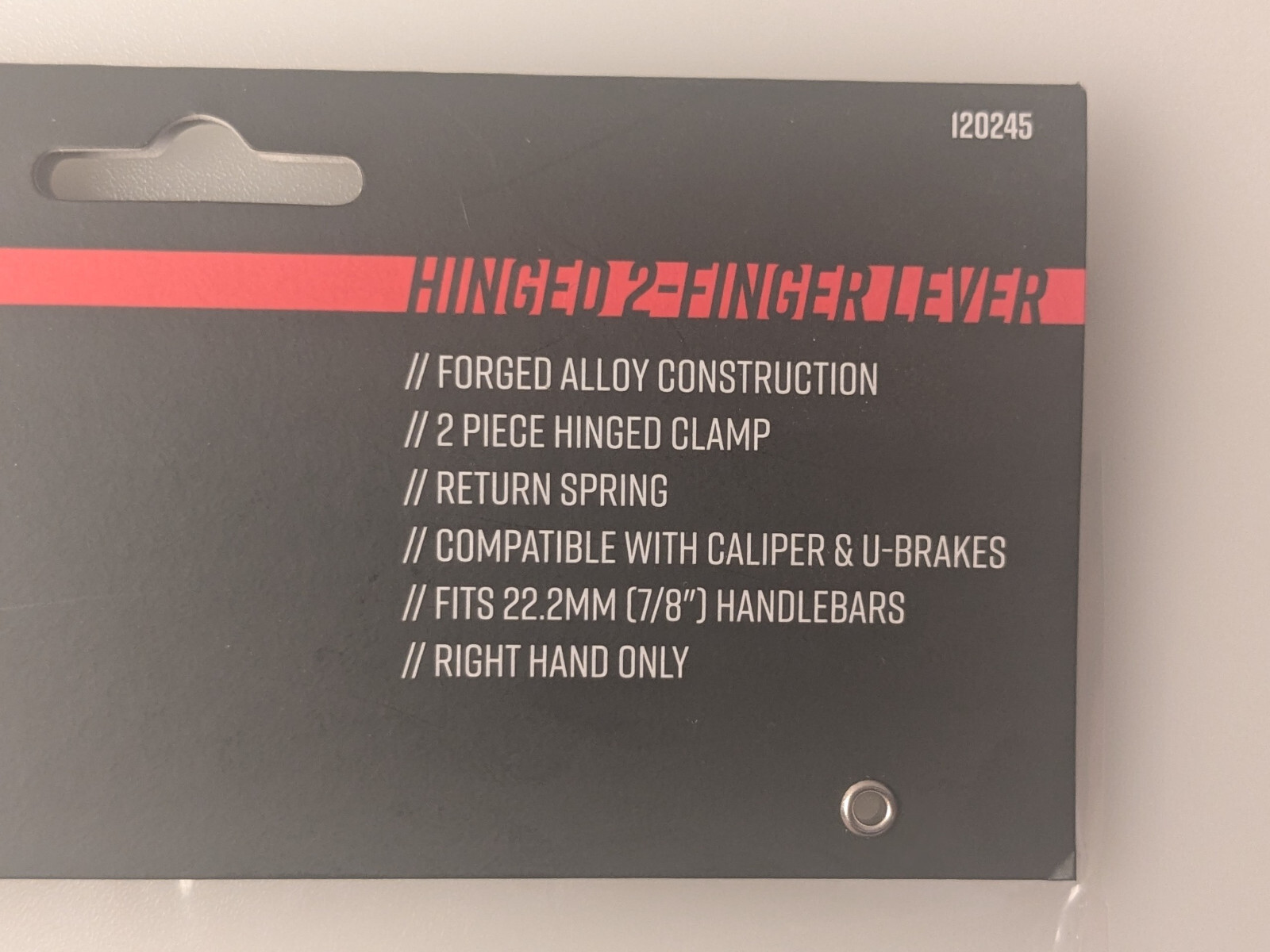 Black Ops Bike Cycle Brake Lever – Caliper & U Brakes – Alloy 2-Finger RH BK
