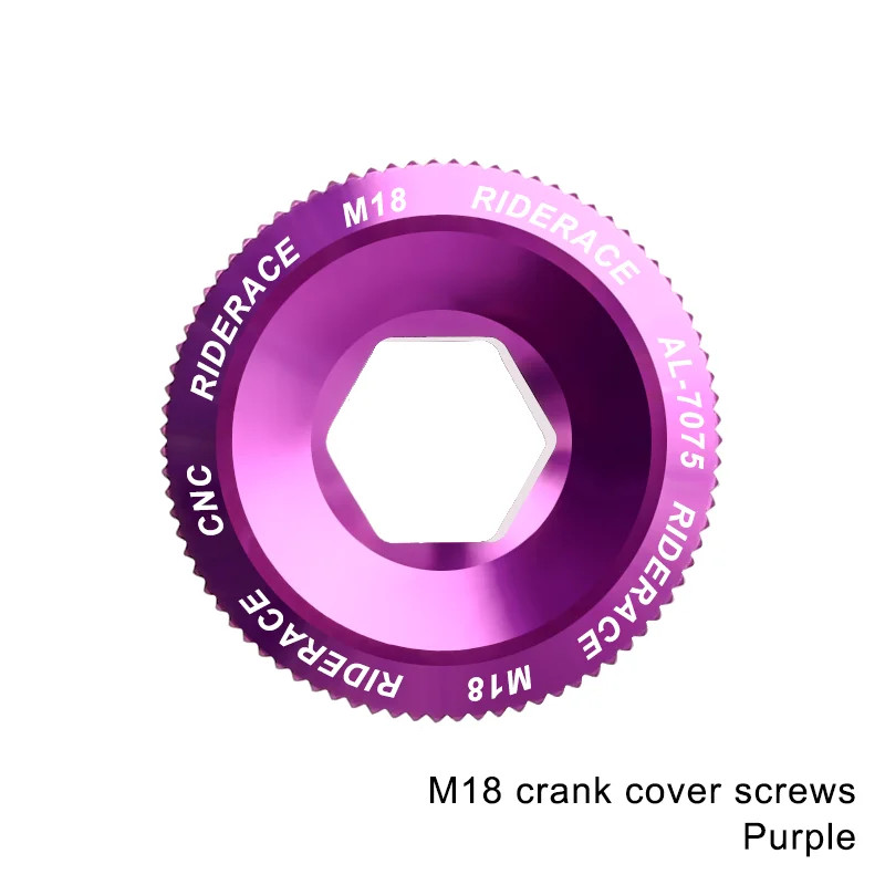 Bike Crank Arm Fixing Bolt Cap Aluminum Alloy MTB Shimano Crank Nut M18 M20