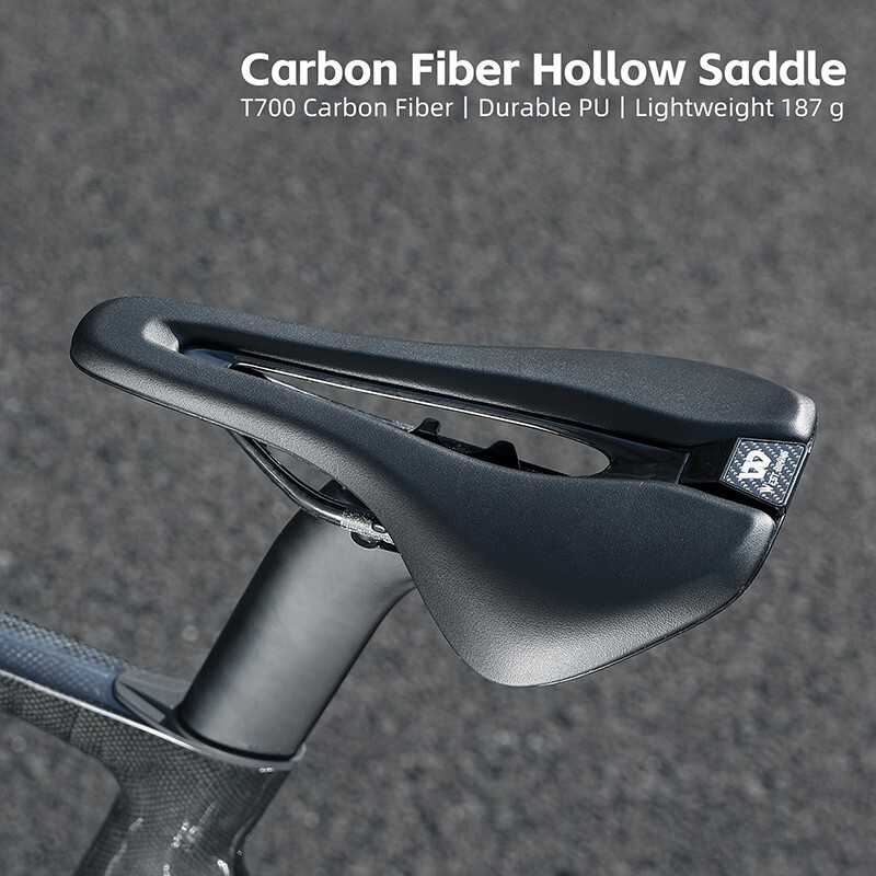 WEST BIKING PU Leather T700 Carbon Fiber Road Bike Saddle Bicycle Saddle Cushion