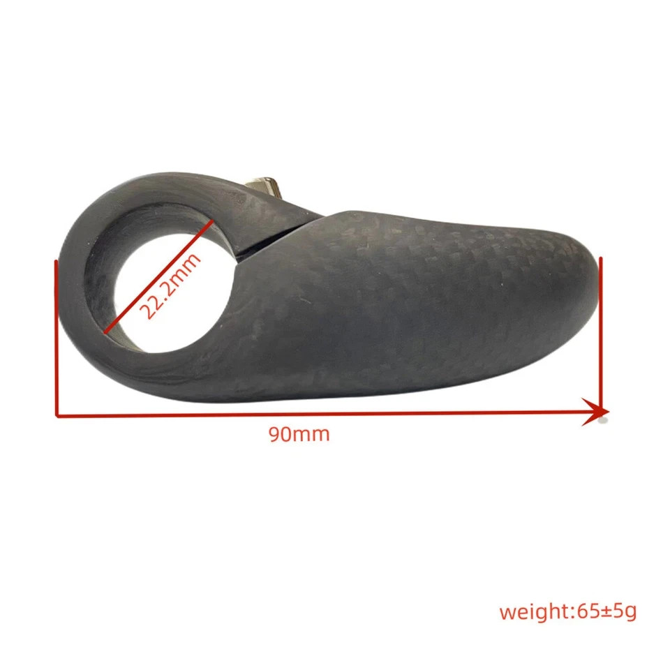Lightweight Carbon Fiber Bar End Plugs 22.2mm for MTB Road Bicycles Handlebar