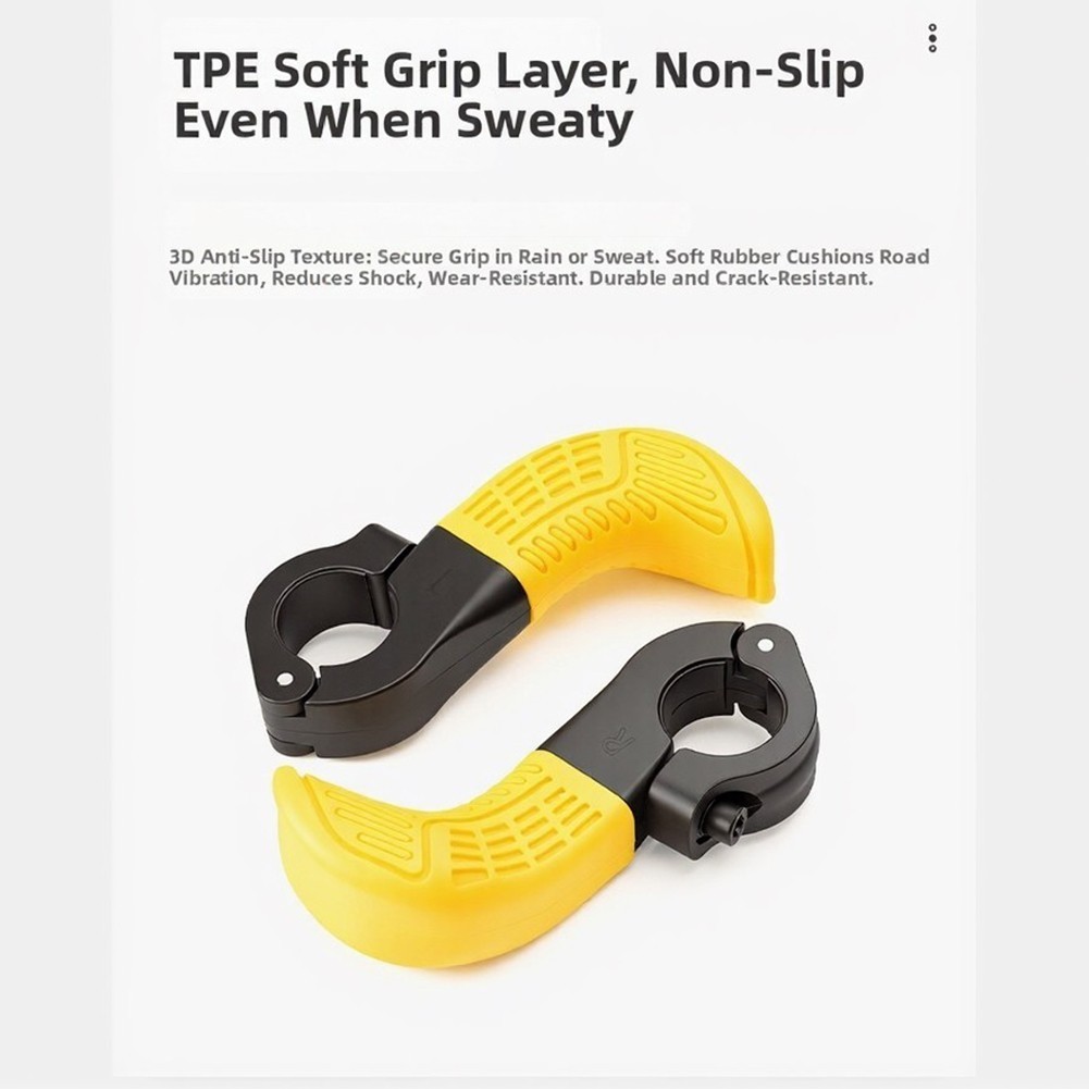 Aluminum Alloy Thumb Grips for Mountain Bike Handlebars 3.74×1.77×1.25inch