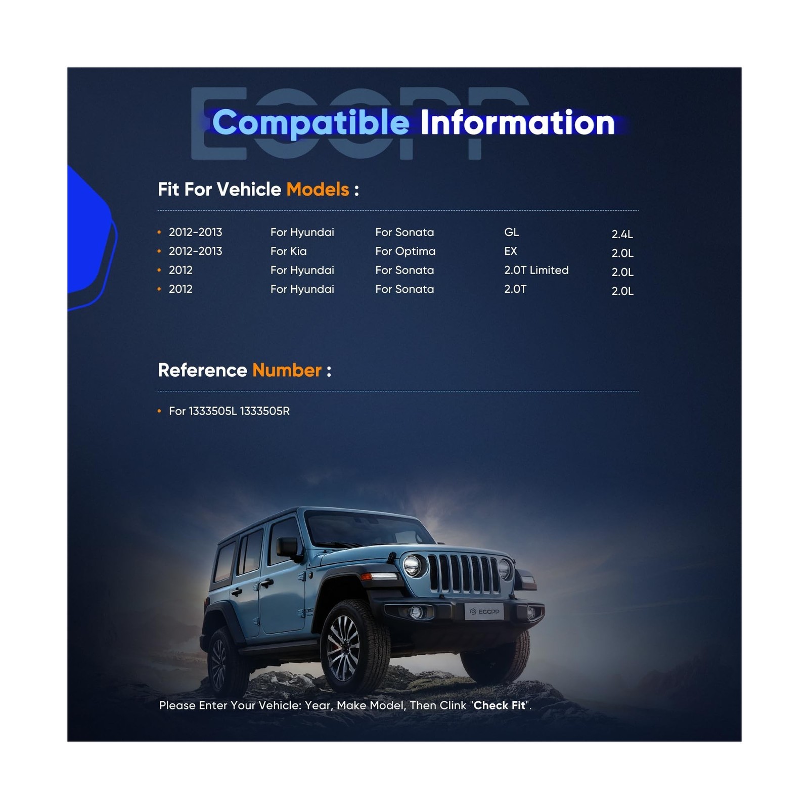 ECCPP Complete Struts Spring Assembly Struts Shock Absorber Fit for Hyundai S…