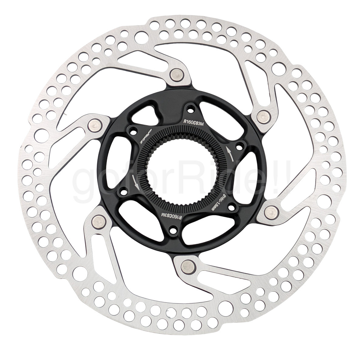 TRP RC03M Centerlock Disc Brake Rotor 160mm, 1.8mm,Two Piece, Road/Gravel Bike