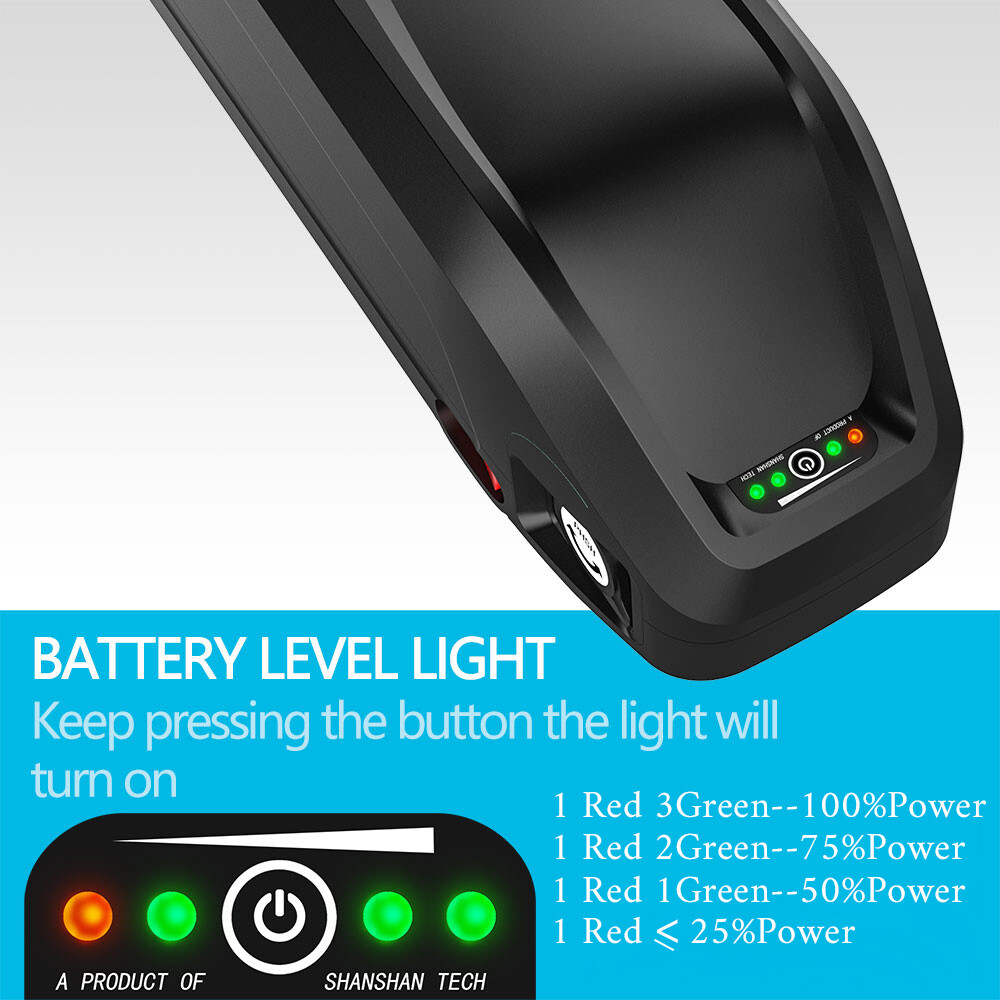 UPP 36V 48V 52V 20Ah 15Ah 13Ah Hailong Ebike Battery Pack for 0-1500W Motor USB