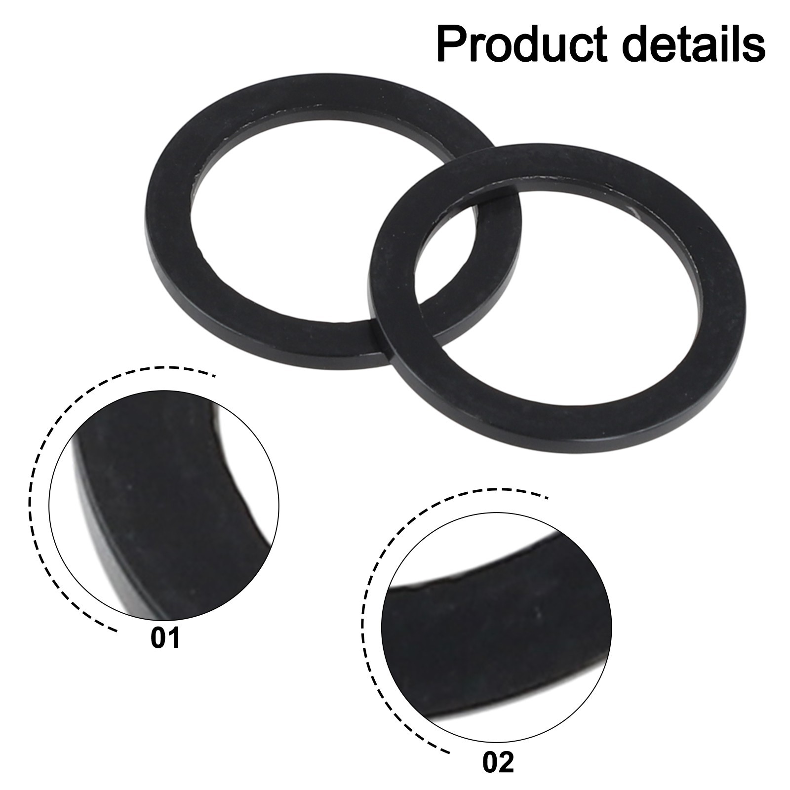 Aluminum Alloy Hollow Chainring Washer for Bikes 32*24*1mm Specification