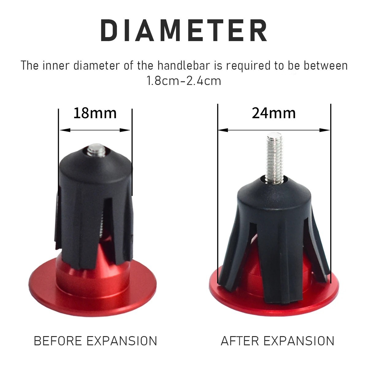 MTB Road Bike Handlebar End Plugs Handle Bar End Cap BMX Bike Grip Cover Bicycle