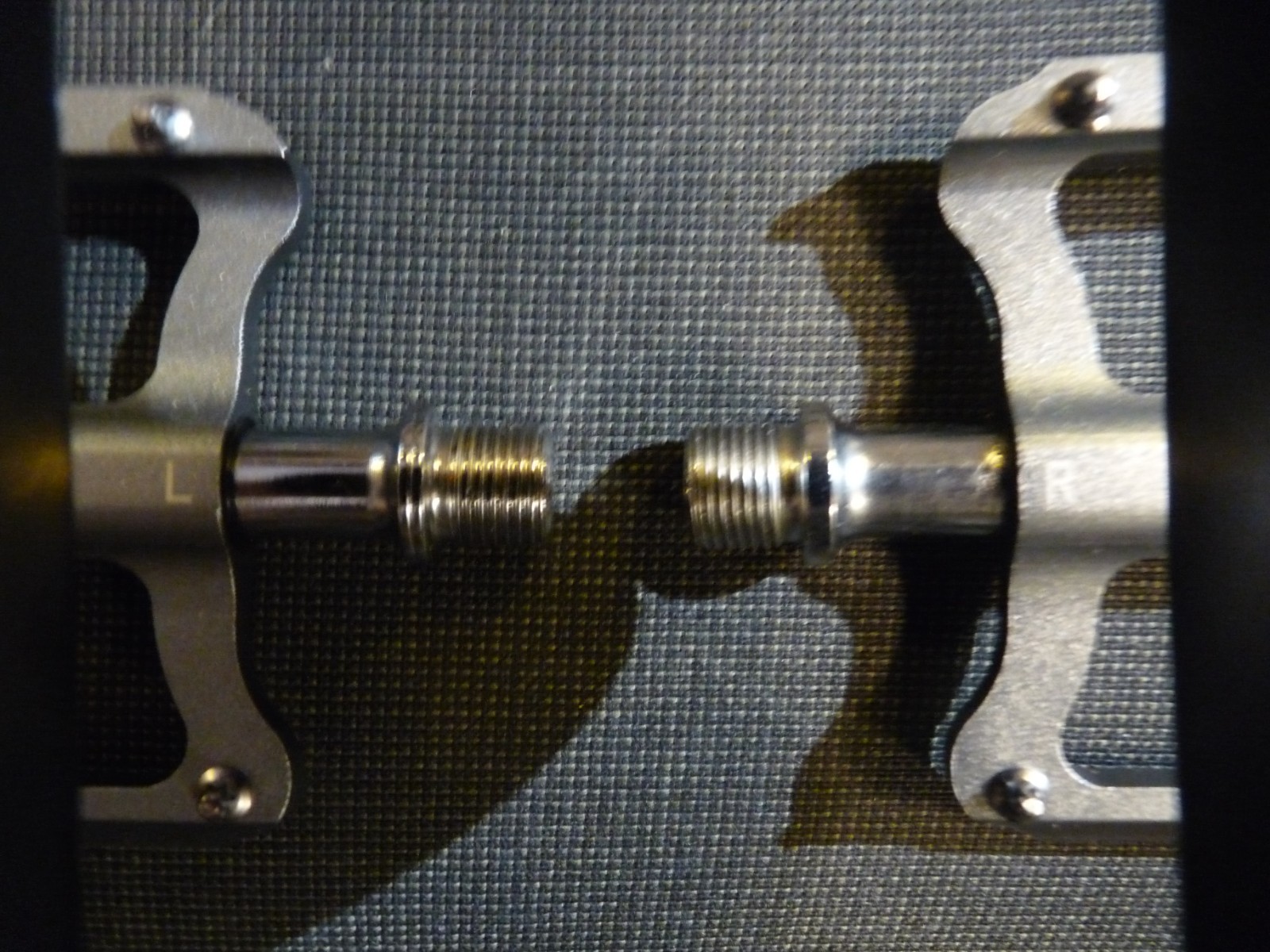 Bicycle Pedals – Aluminum – silver – Promend # PD-R41 (read)