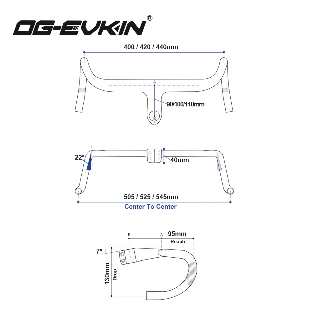 Carbon Gravel Bike Handlebar Internal Cable Integrated Handle OD2 DI2 Drop Bar