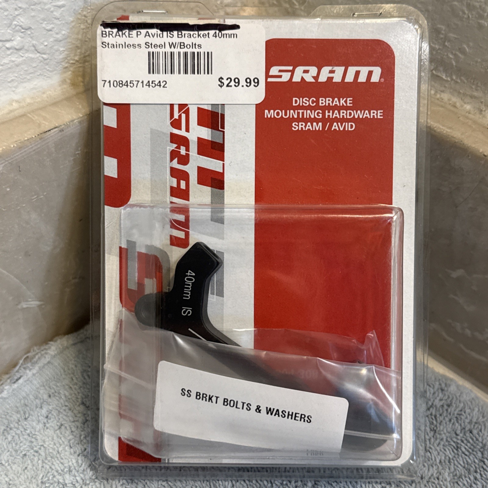 Avid/SRAM Disc 40mm IS Adaptor For 203mm Front & 180mm Rear Rotors [caw]