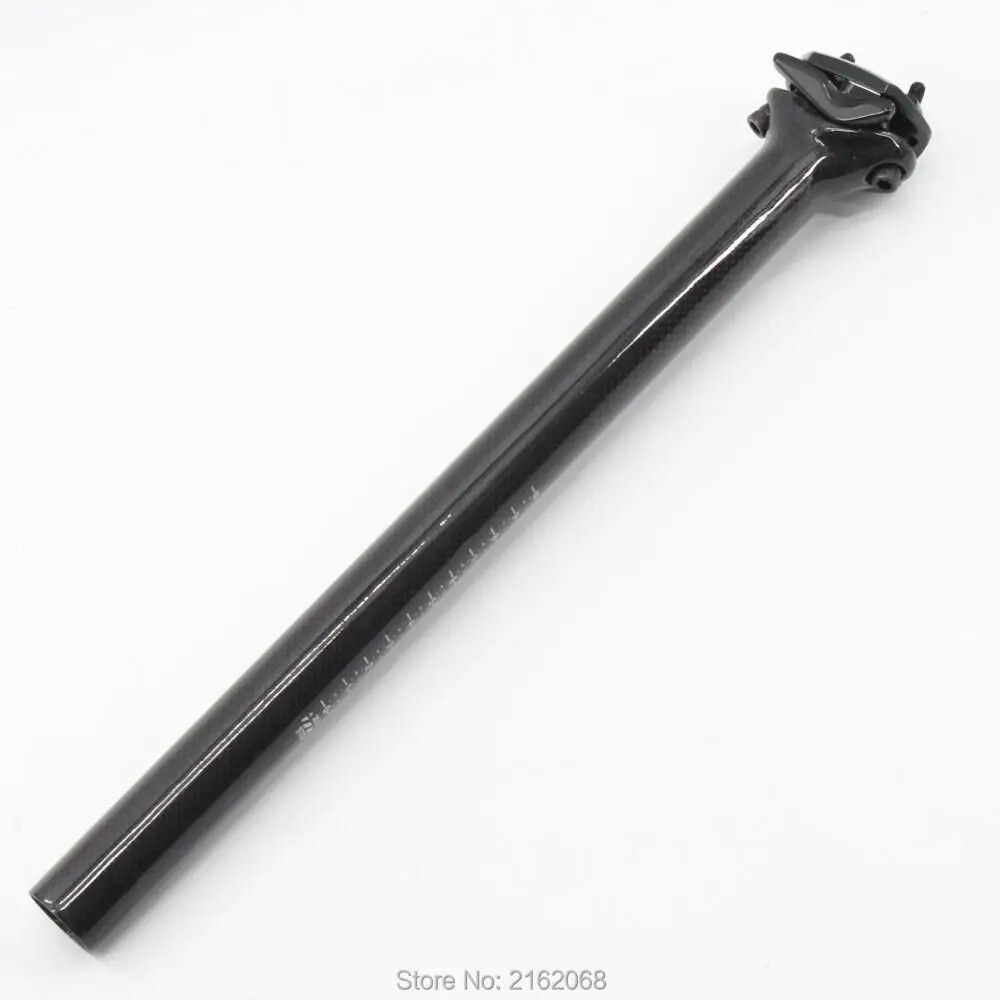 MTB Road Bike Carbon Fibre Seatpost 5mm Offset 25.4/27.2/30.8/31.6/33.9/34.9mm