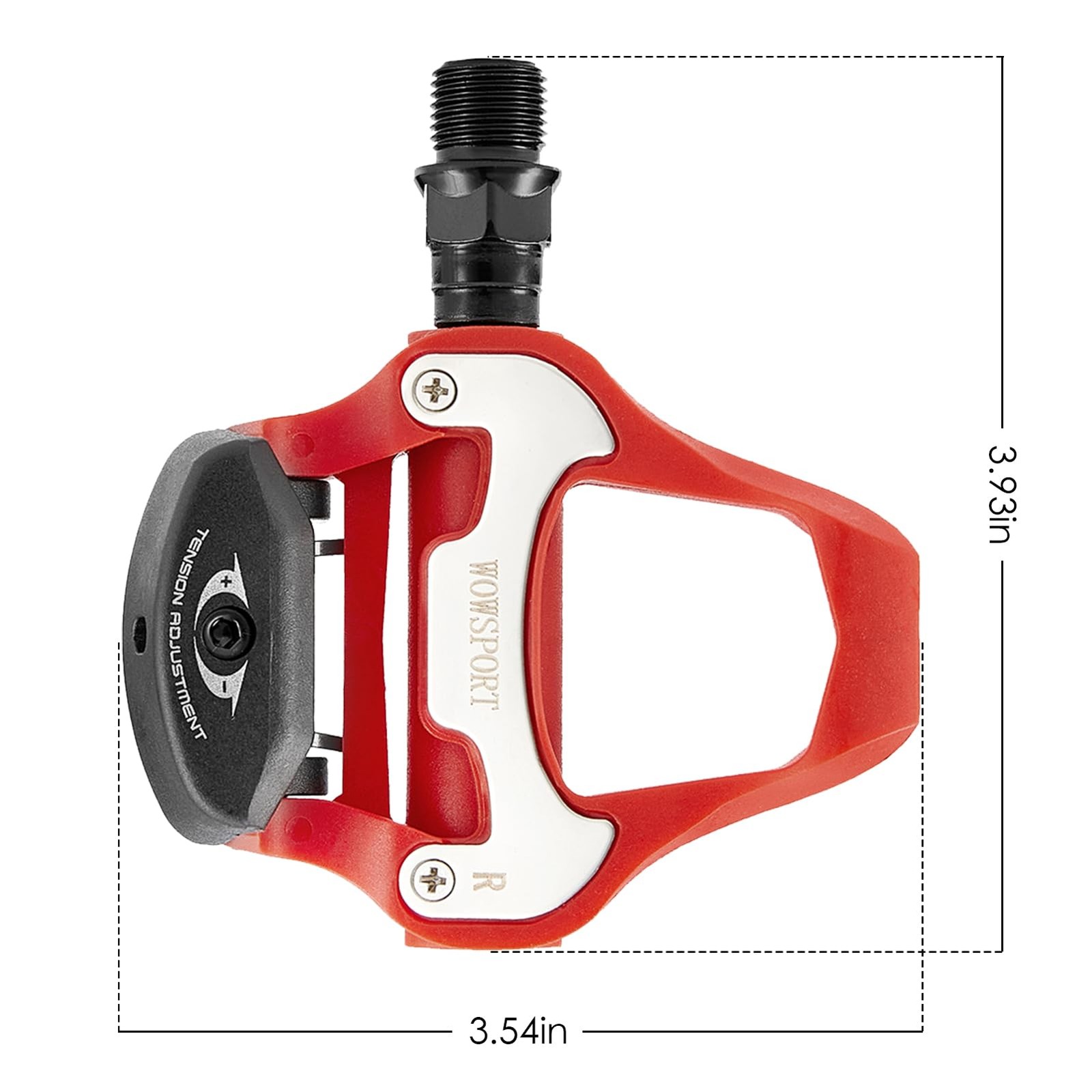 Road Bike Pedals Self-Locking Clipless Nylon Composite Fits Look Keo Cleats