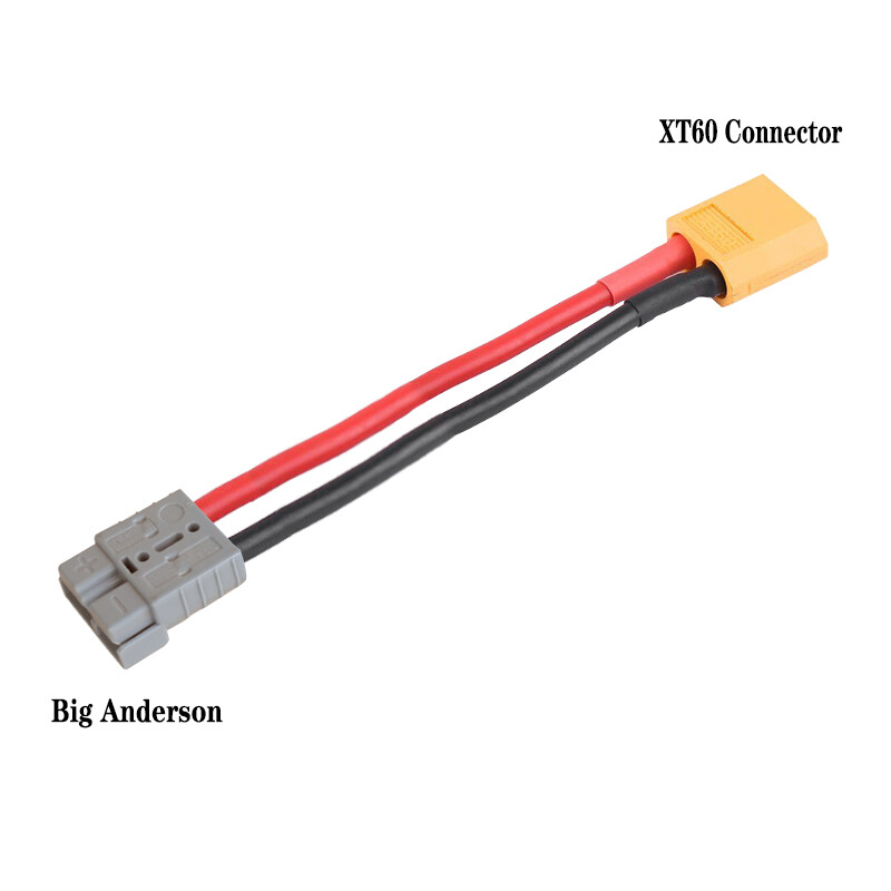 Ebike Battery XT60 Extension Cable Wiring 10cm Anderson Bullet T-port Plug 14AWG