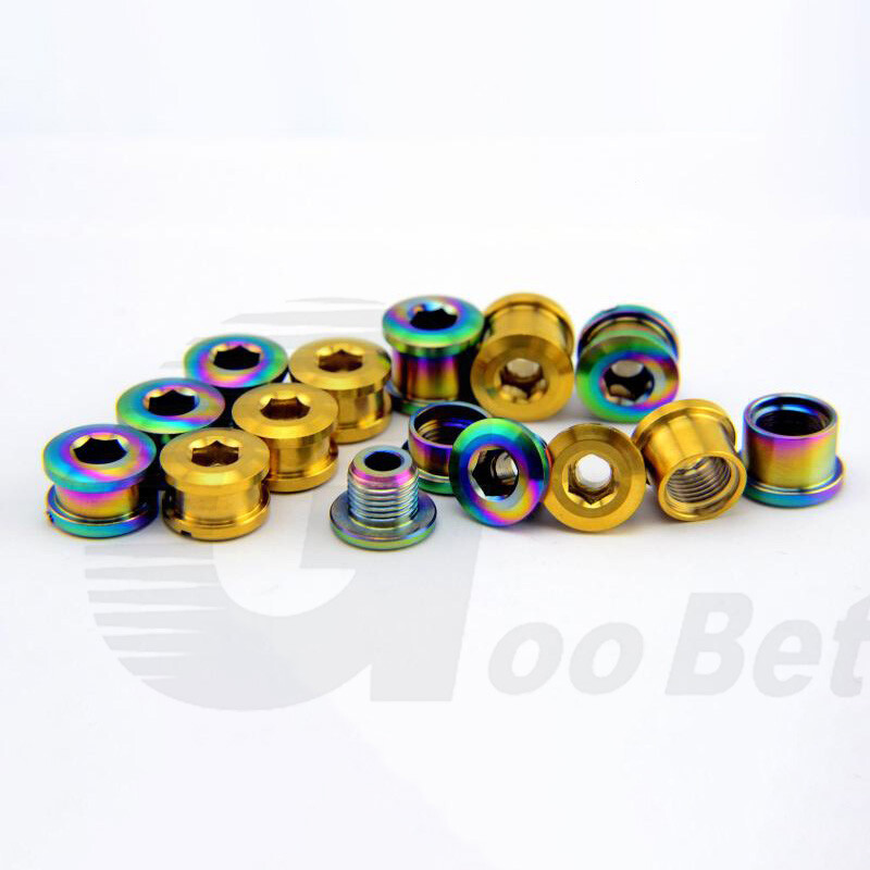 Titanium Crankset Chainring Bolts Nuts 3.5mm 5mm 6.5mm 8.5mm 9.5mm MTB Road Bike