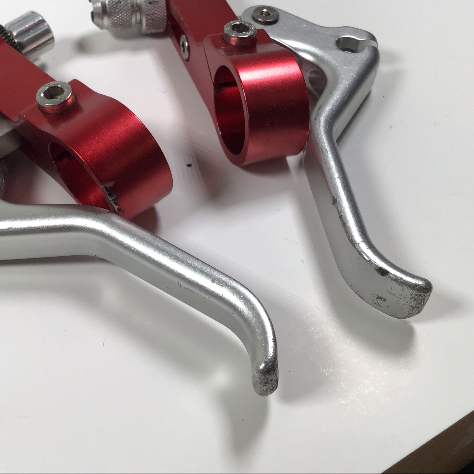 Gravity Research Power Plant Brake Lever Set Cantilever Red Vintage MTB Grafton