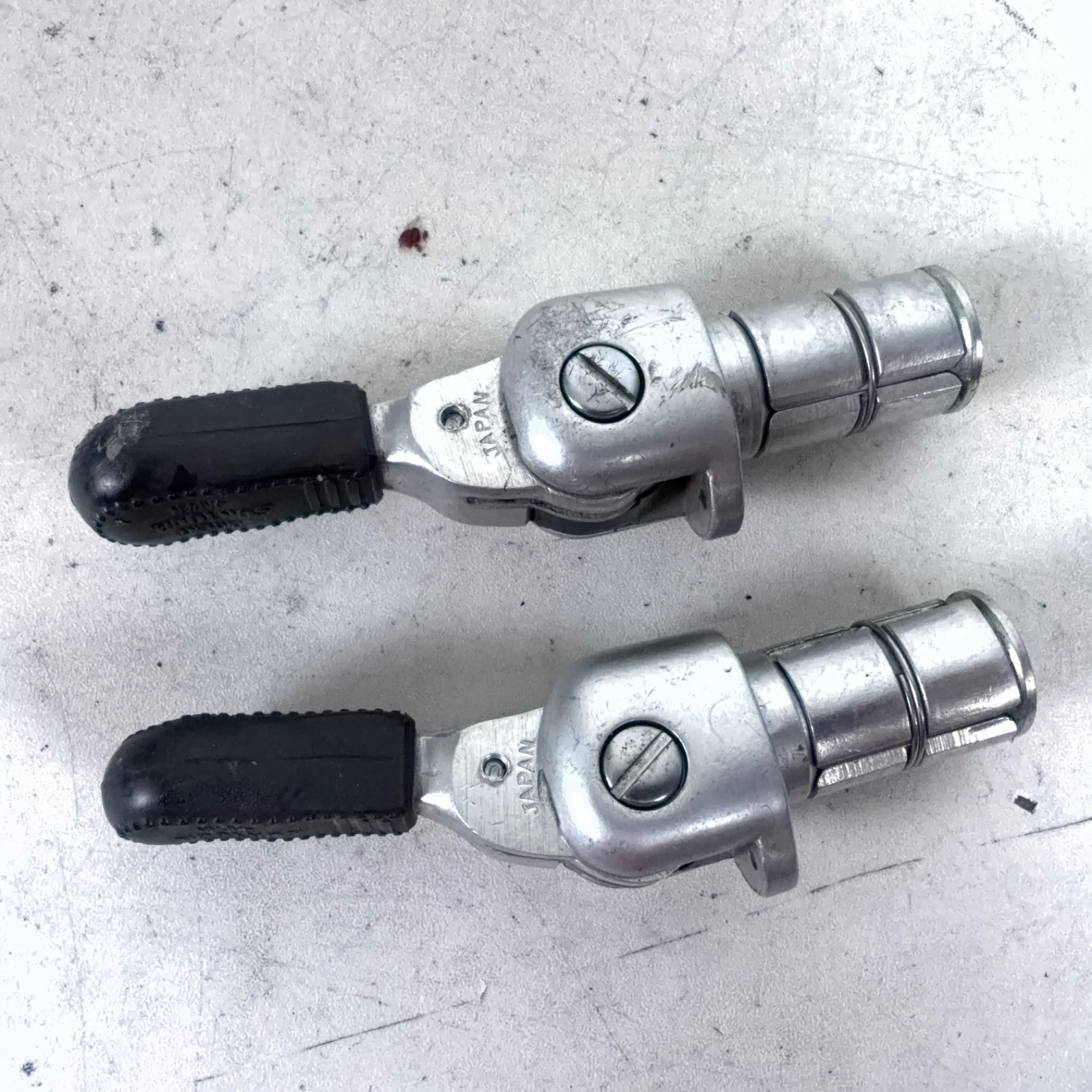 Vintage SunTour Bar End Shifters Barcon Friction Levers Rubber Grips Japan
