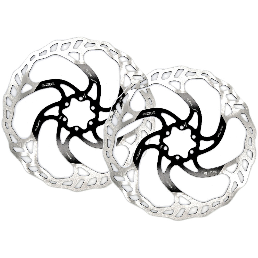 Galfer 203mm 6-Bolt High Carbon Stainless Steel Bicycle Brake Rotor 2 Pack,