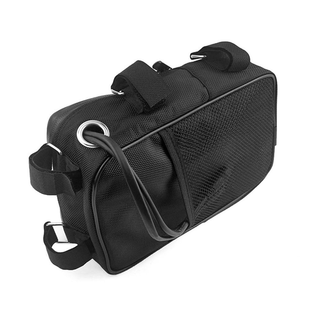 Electric Bike Battery Bag with Fixed Tube Frame Attachment and Belt Secure