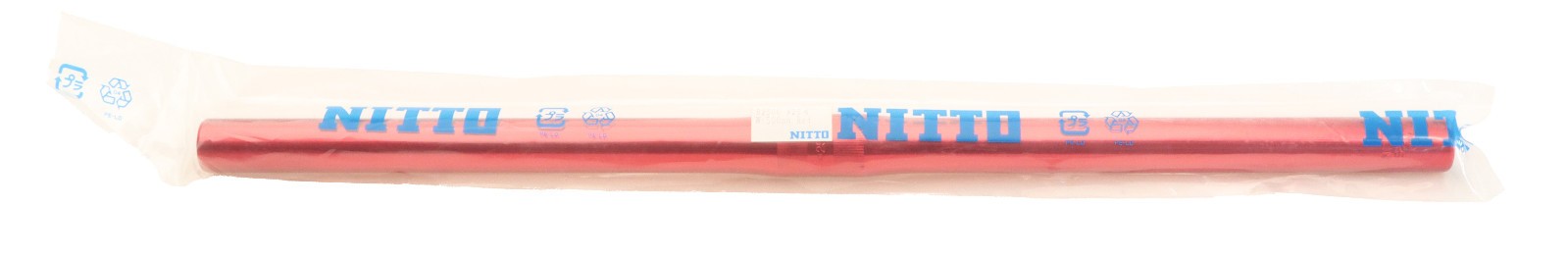 Nitto B2500AA Straight Handlebar Red 25.4mm Clamp x 50cm Width NOS NEW