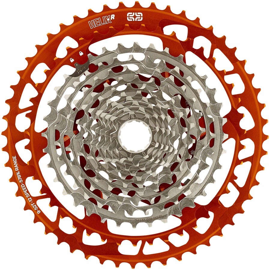 E.13 E*thirteen Helix Race 12 speed Bike MTB Cassette E13 Naranja (Orange) 9-52t