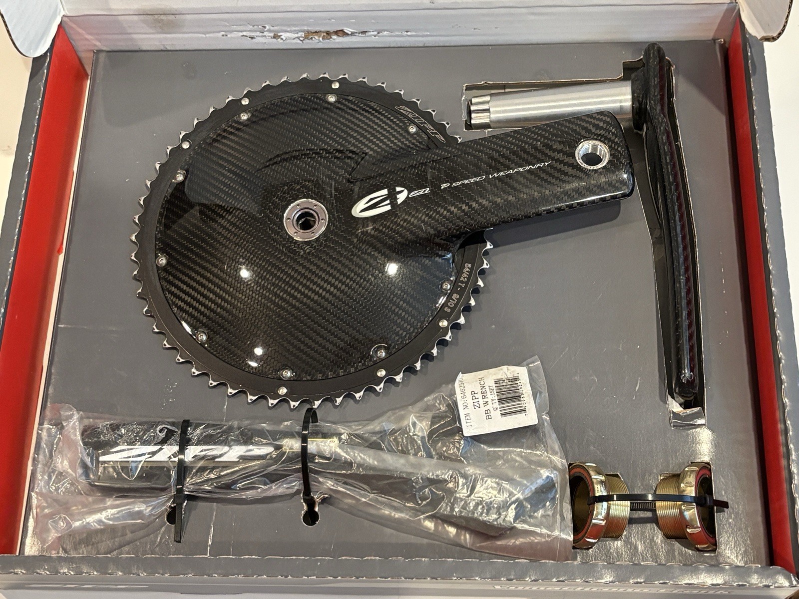 NEW Zipp VumaChrono 54/42 T 175mm Carbon TT Crankset – Free Shipping