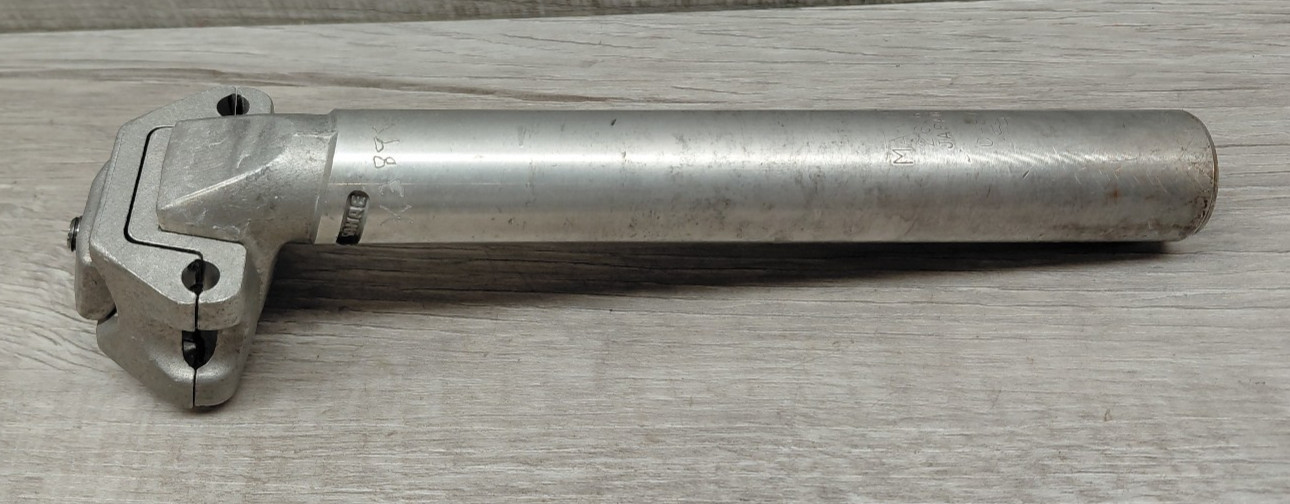 Vintage Sakae CR 1-Bolt Micro Adjust Alloy Seatpost 26.6 mm Silver 190 mm Bike