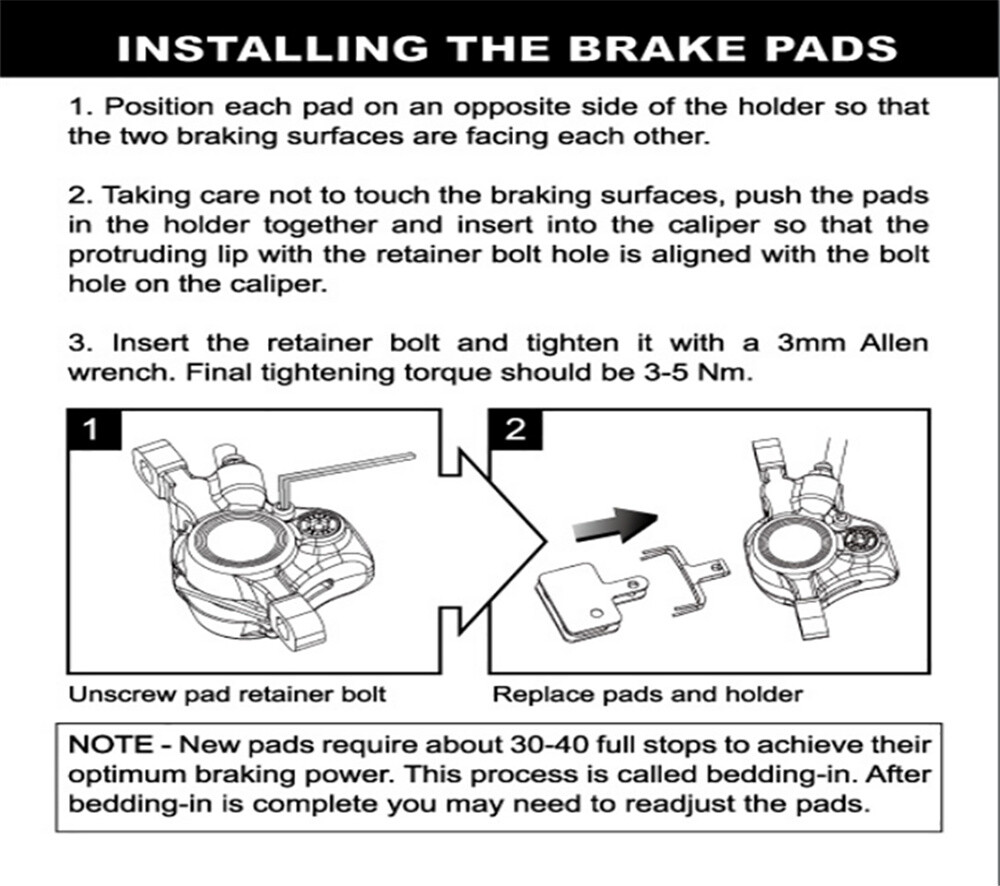 ZOOM B01S Brake pads Resin Disc Brake Pads for MT200/M315 / M355 / M395 / M446