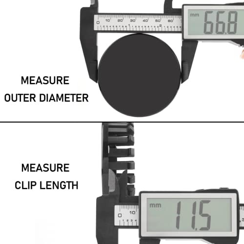 RT 4PCS OD:67mm/2.63in Wheel Center OD: 66.8mm/2.63in, ID: 55mm/2.17in Black