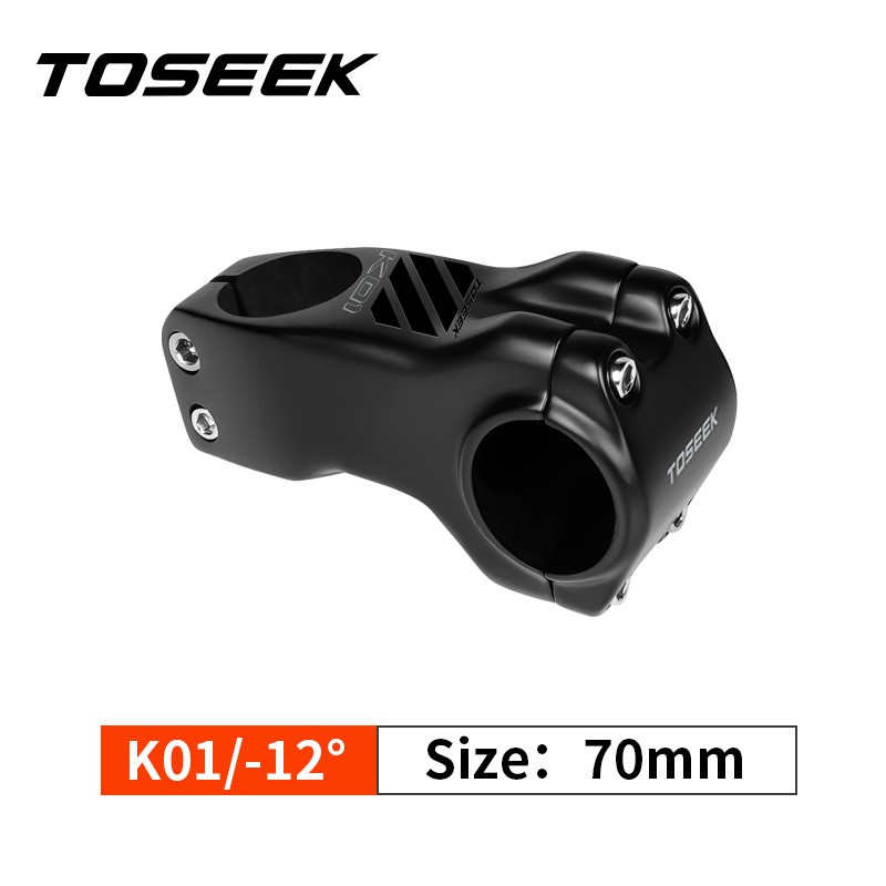 TOSEEK Carbon Fiber Stem -12° Bicycle Road/MTB Handlebar Stem Table Bike Parts