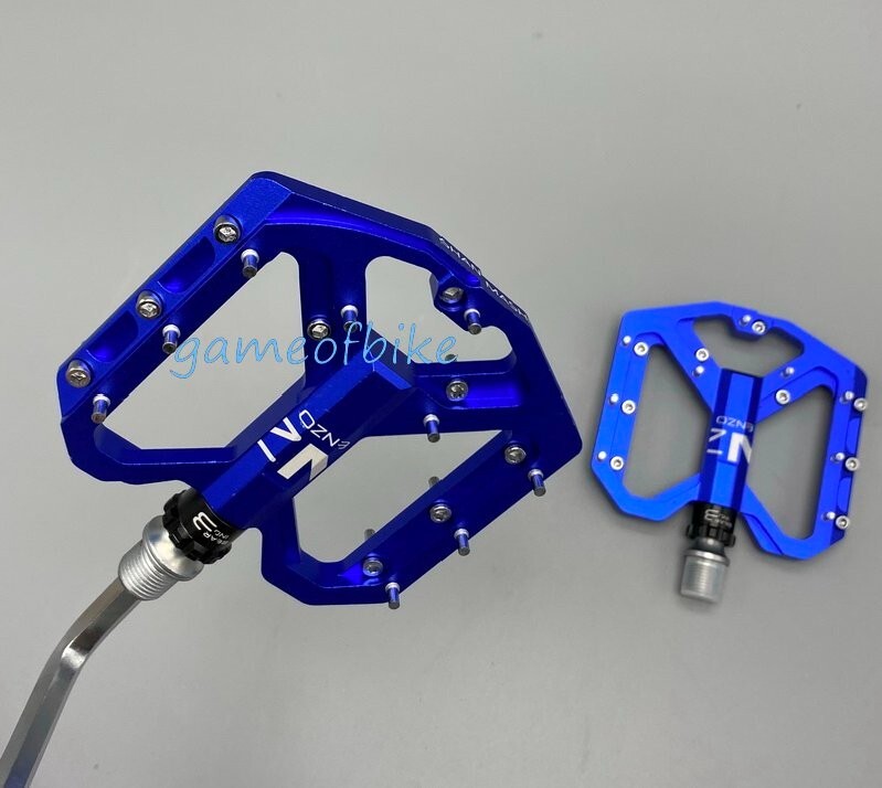 ENZO Mountain Bike Pedal Aluminum MTB Road Bike 3 Bearings Platform Pedals 9/16″