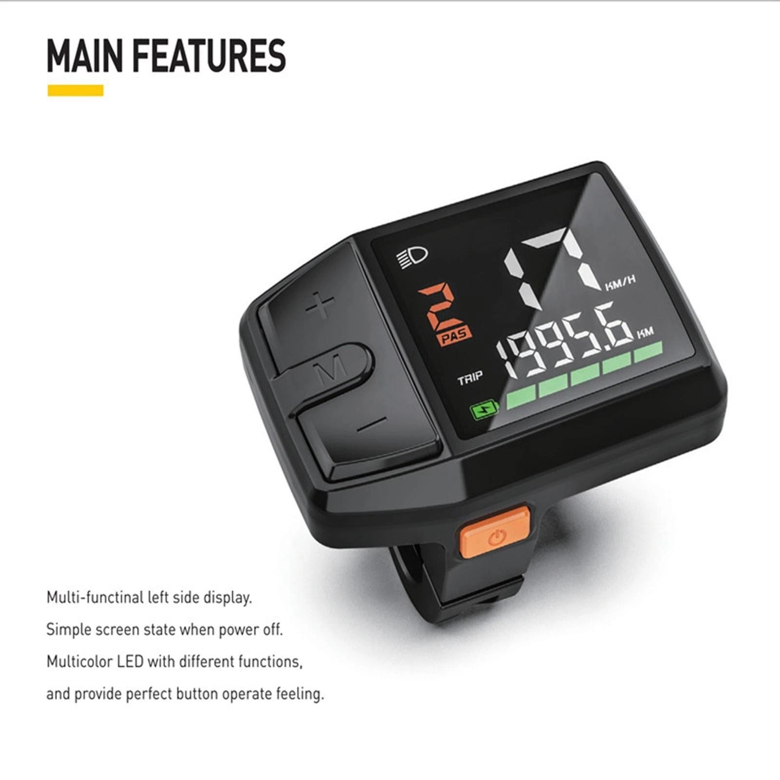 E-Bike 24V/36V/48V DZ41 LCD Display for BAFANG BBS01 BBS02 HD Mid-Motor UART