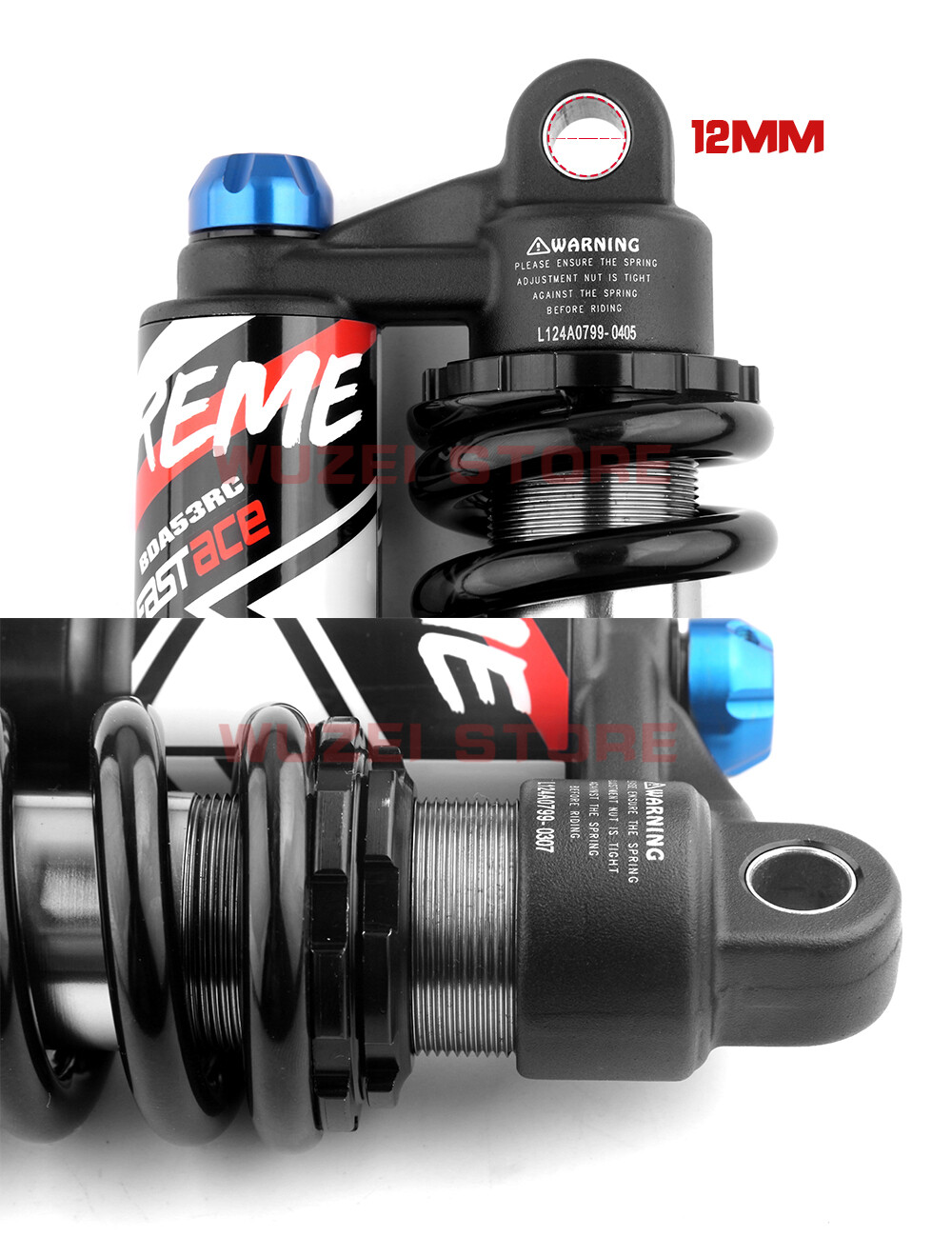 FASTACE BDA53RC MTB Bicycle Downhill DH Rear Shock 220mm 190mm 200/210/240mm