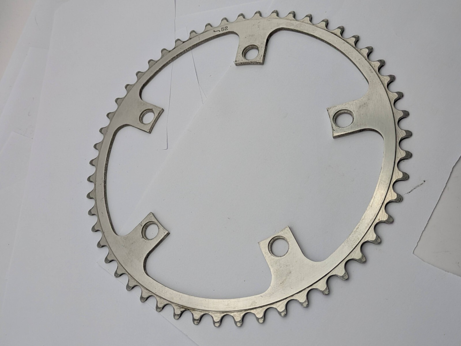 OFMEGA AVOCET 52 TOOTH 52T ALUMINUM CHAINRING 144MM BCD SILVER 5-ARM