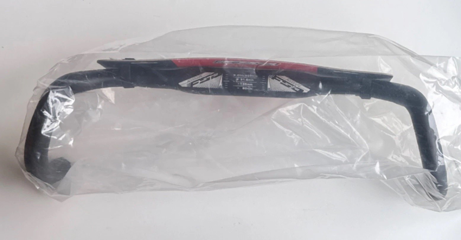 FSA Adventure Compact Drop Bar 31.8mm For Gravel Bike Aluminum Black 400/460