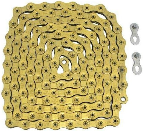 YBN New 12 Speed Bike Bicycle Chain Road MTB 126 Link & Master Link – Gold