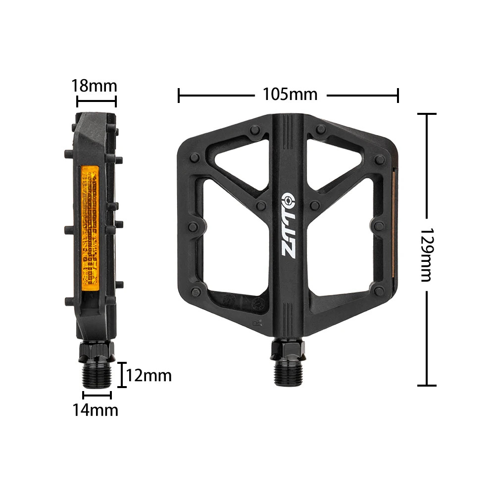 ZTTO Ultralight Pedal Mountain Road Bike Pedal Platform Nylon Pedals Sealed Bear