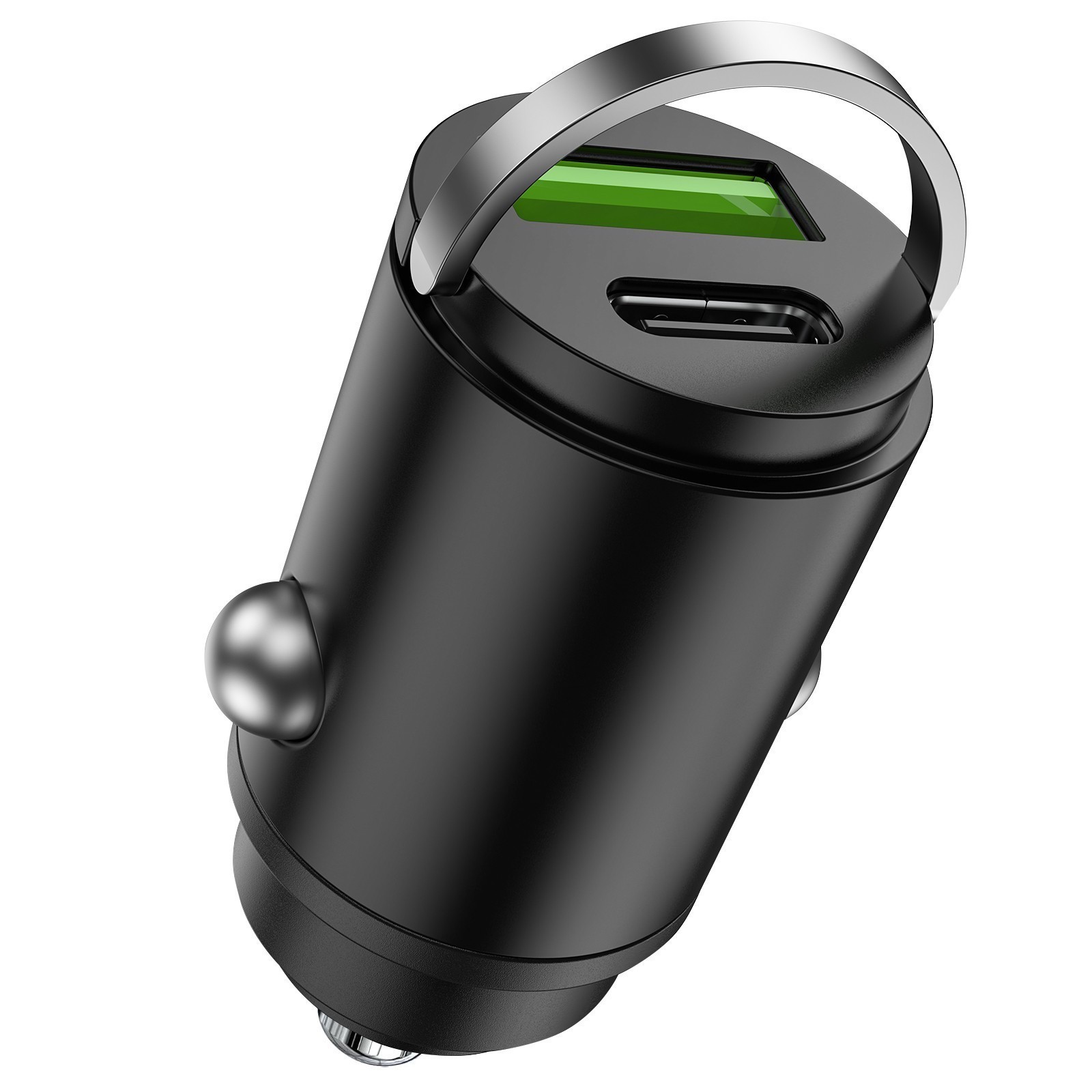 60W Super Fast Car Charger Adapter, 2-in1 USB C PD & QC3.0 Port Smart Charger