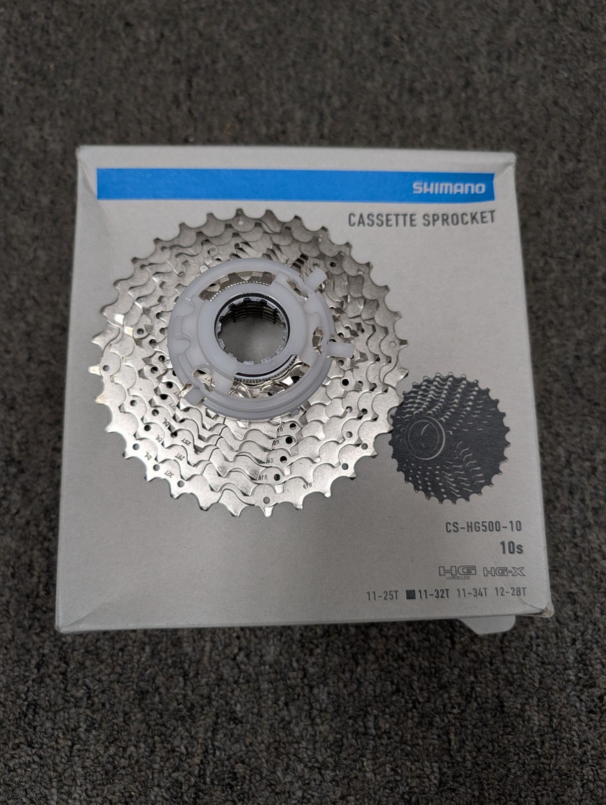 Shimano CS-HG500 Cassette – 10-Speed, 11-32t, Silver
