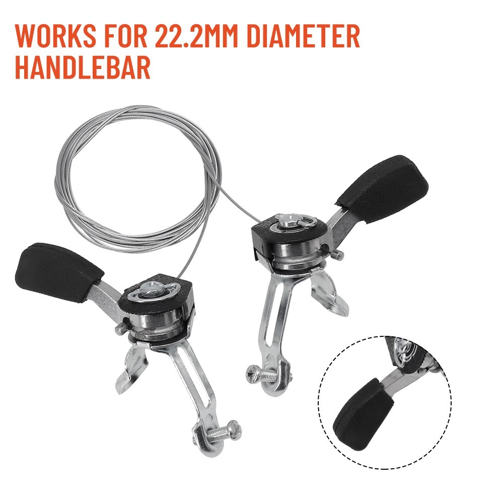 1 Pair Bike Thumb Shifters Shifter Levers Bicycle Derailleur Bike Mountain Bike