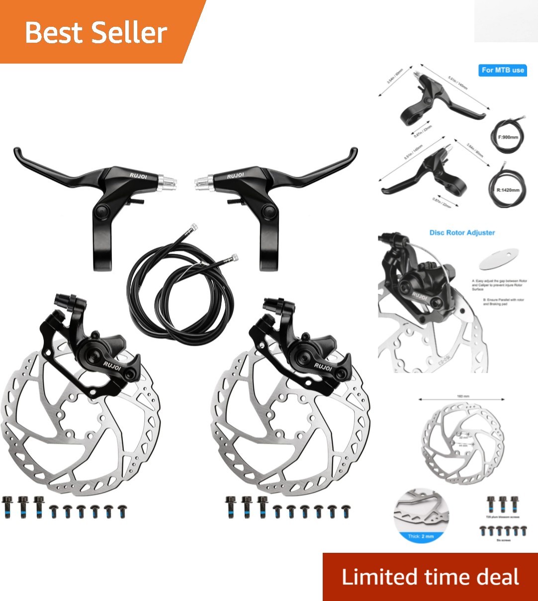 High-Performance Disc Brake Kit – Complete Aluminum Brake System for Bikes