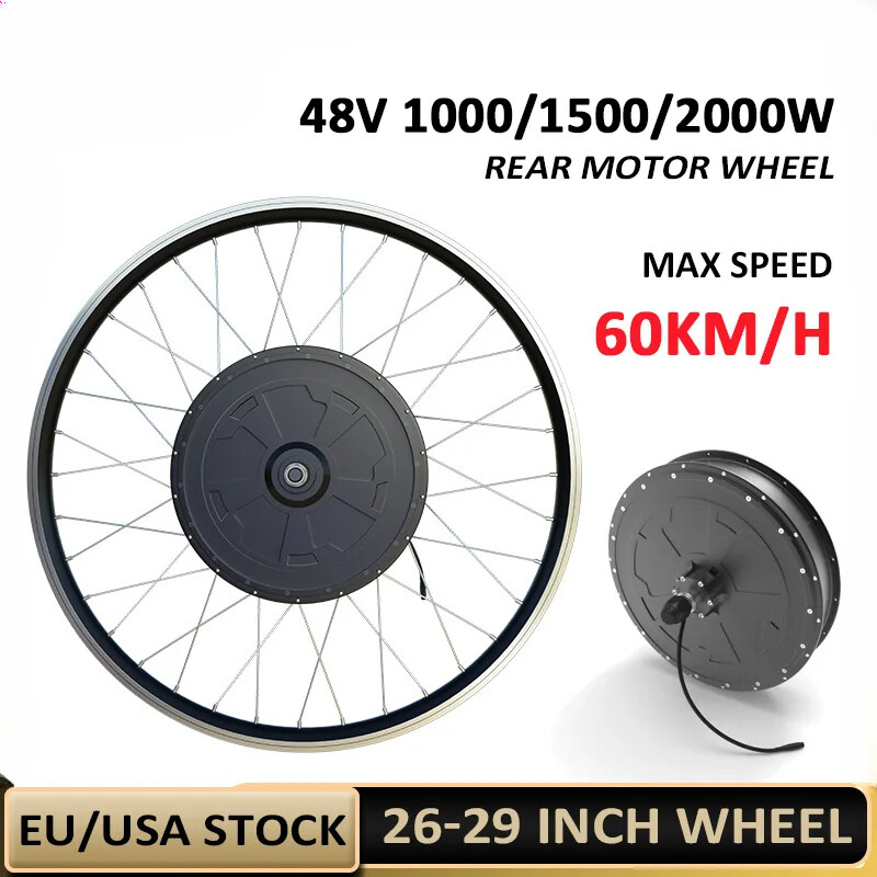 1000W 1500W 2000W Electric Bike Conversion Kit 60KM/H Top Speed Hub Motor Wheel