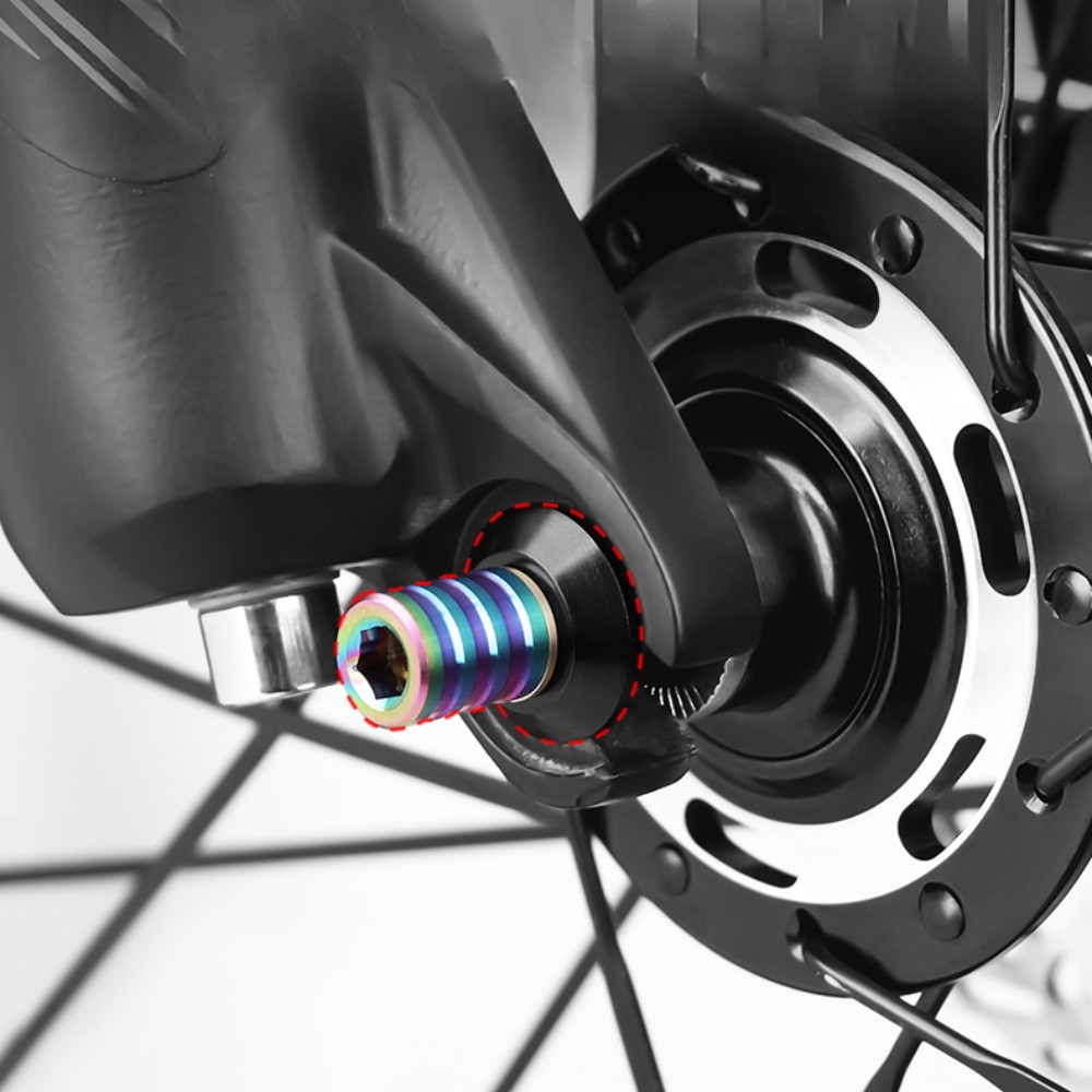 Titanium 18g/Pair-Super Light&Anti-Theft/Bolt on/QR/Quick Release skewers