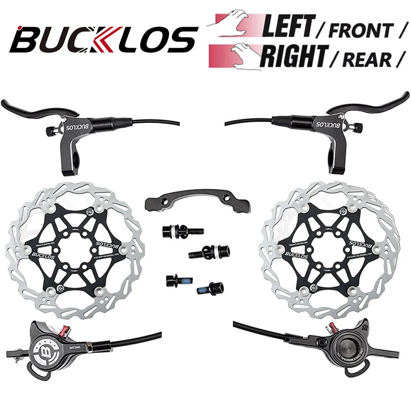 Hydraulic Brake Set 800/1500mm Mountain Bike Disc Brake Set 160mm Brake Rotor