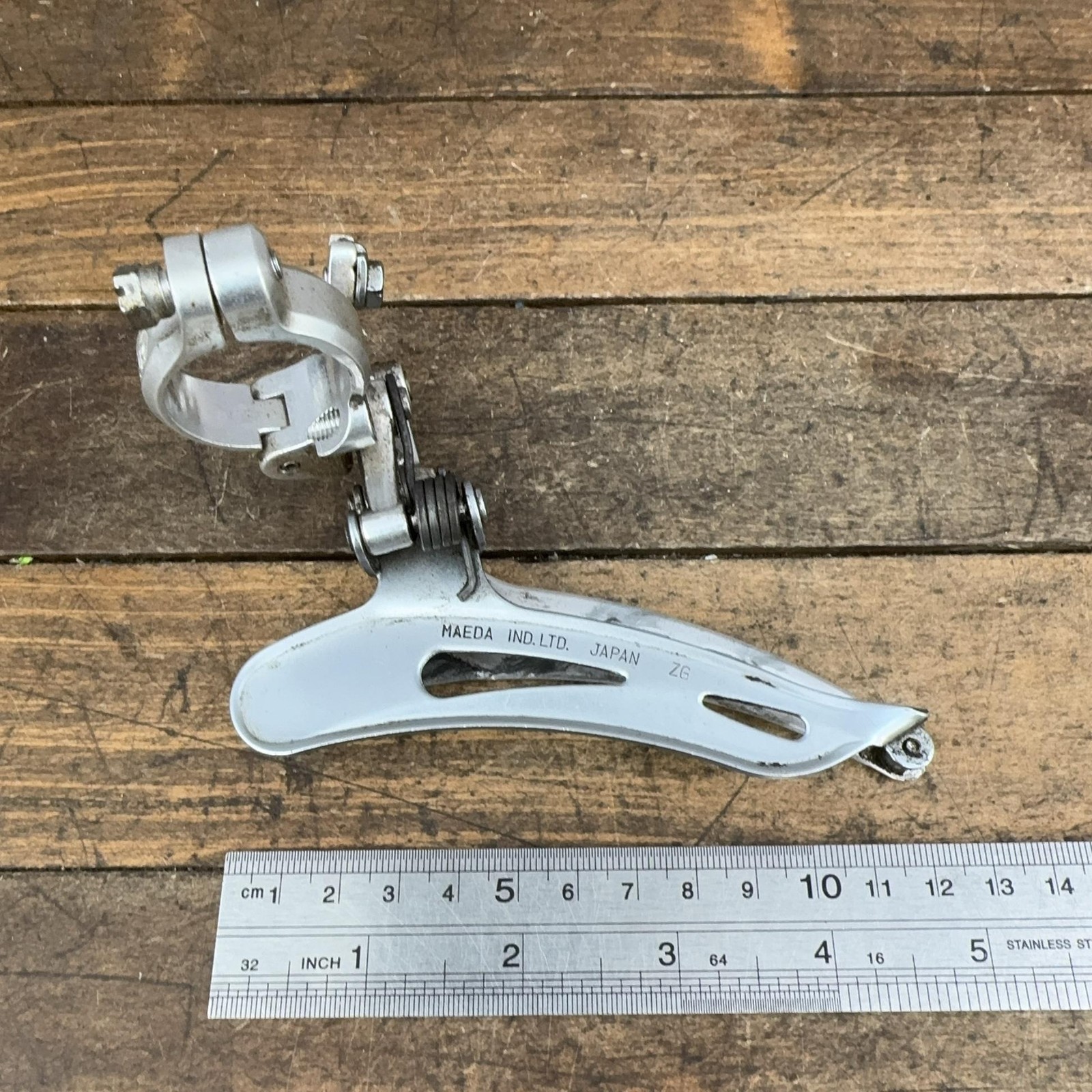 Vintage Suntour Mountech Front Derailleur Triple Bottom Pull 28.6 Japan MTB