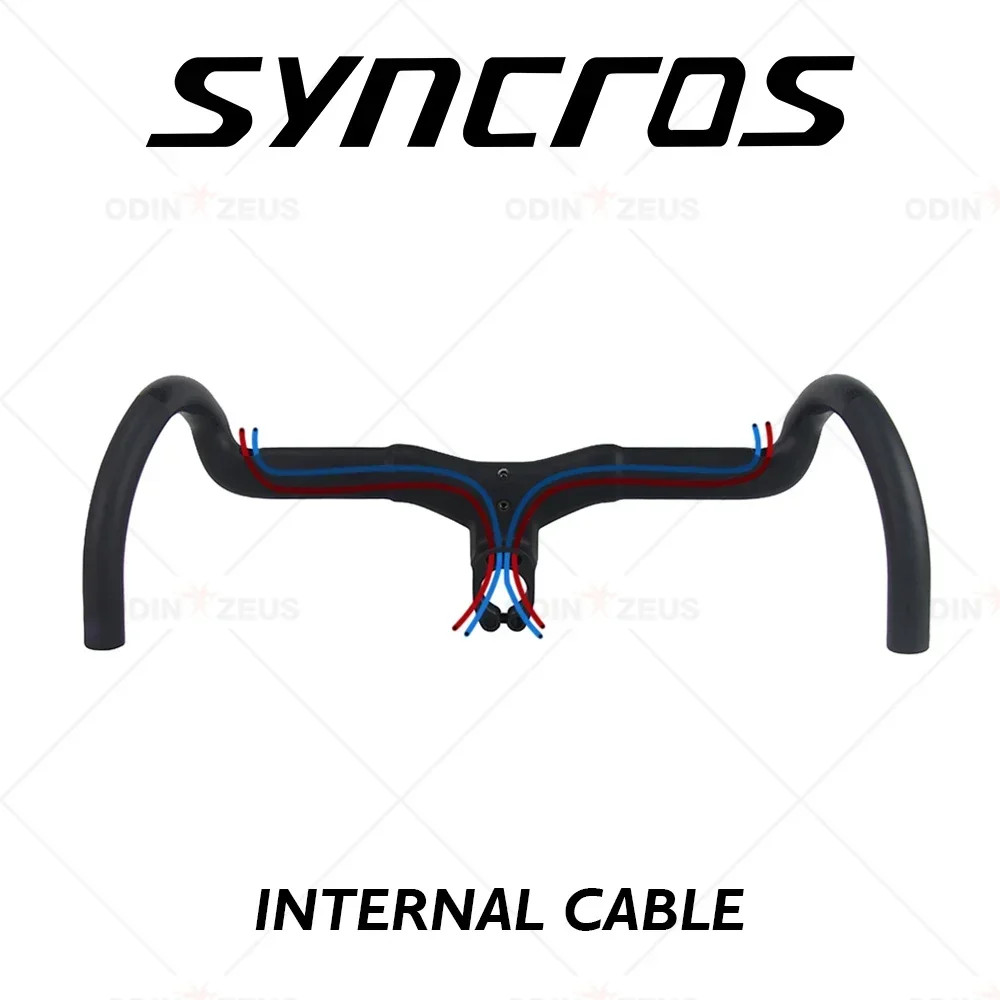 Carbon Gravel Road Bike Integrated Drop Bar -6 Degree Full Internal Cable Di2